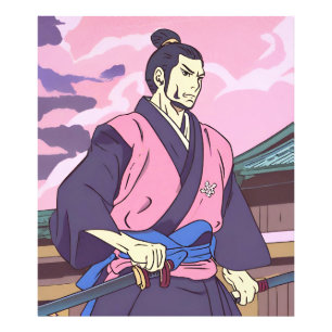 samurai foto afdruk