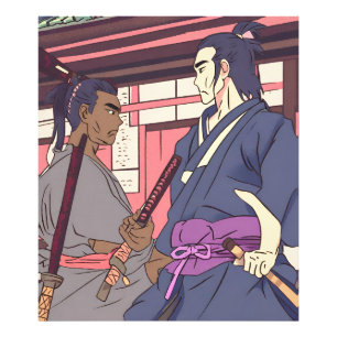 samurai foto afdruk