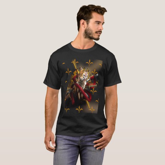 Samurai Fox T-shirt (Voorkant volledig)