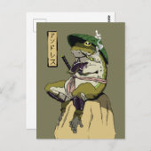Samurai Frog: Bewaker van de Lotus Briefkaart (Voorkant / Achterkant)