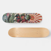 Samurai Frog krijger Skateboard (Horizontaal)