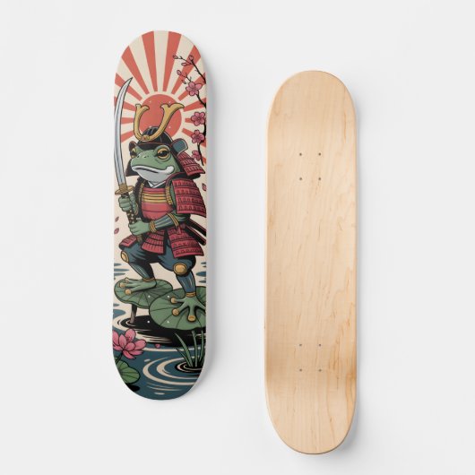Samurai Frog krijger Skateboard (Voorkant)