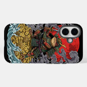Samurai Frog of Fortune – Mythical Warrior Art Case-Mate iPhone Case (Achterkant (horizontaal))