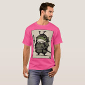 Samurai Frog Ukiyo-E Warrior Art T-shirt (Voorkant volledig)