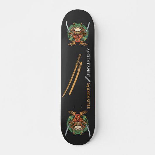 Samurai frog warrior Skateboard (Voorkant)