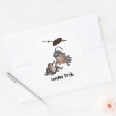 SAMURAI FROGS SCENE #1 RONDE STICKER (Envelop)