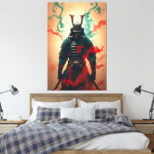 Samurai Geest: Eer en Mysterie Canvas Afdruk (Insitu (Slaapkamer))