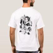 "Samurai Geisha en Haar Katana" T-shirt (Achterkant)