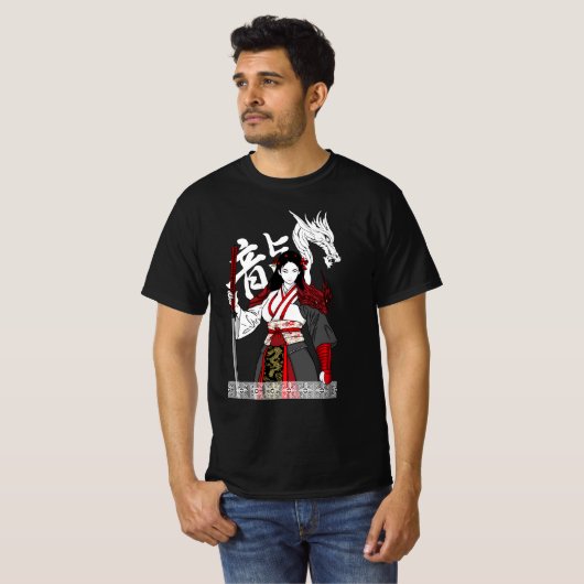 Samurai Geisha T-shirt (Voorkant volledig)
