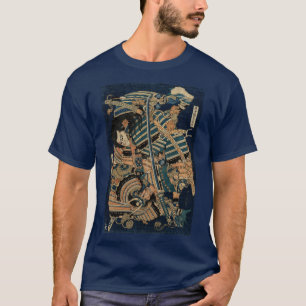 SAMURAI GEVECHT MET KATANA ZWAARDEN door Hokusai T-shirt