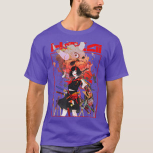 Samurai Girl Aesthethetisch Japans meisje Demon T-shirt
