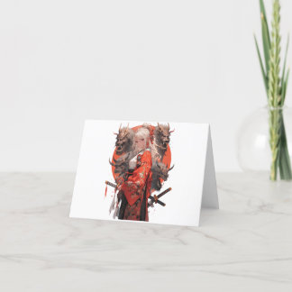 Samurai Girl Bedankkaart