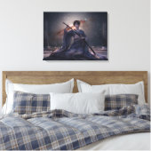 Samurai Girl Canvas Afdruk (Insitu (Slaapkamer))