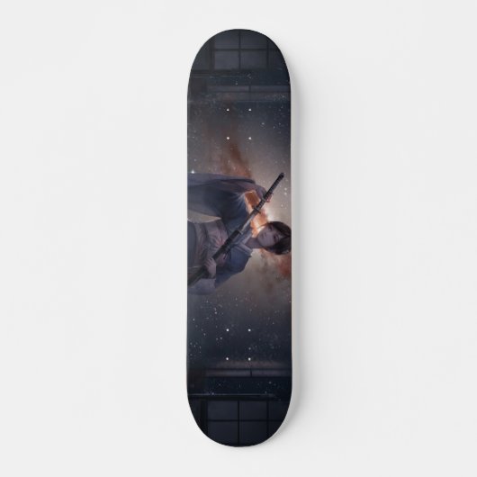 Samurai Girl Persoonlijk Skateboard (Voorkant)
