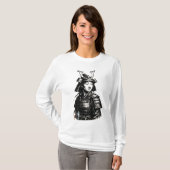 Samurai Girl straat kunst T-shirt (Voorkant volledig)