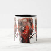 Samurai Girl Tweekleurige Koffiemok (Center)