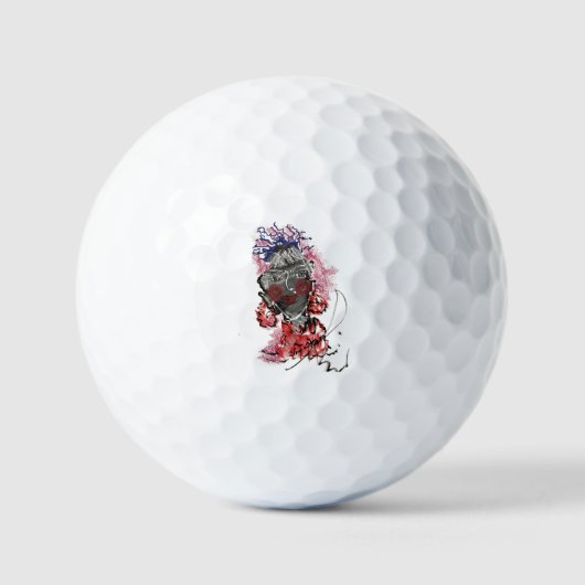 Samurai Golf Balls Golfballen (Voorkant)