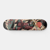 Samurai Green Bear warrior Skateboard (Horizontaal)