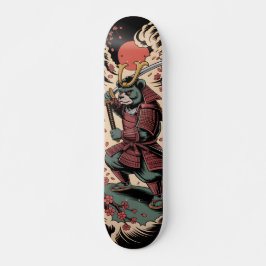 Samurai Green Bear warrior Skateboard