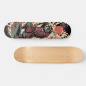 Samurai Groene Beer krijger Skateboard (Horizontaal)