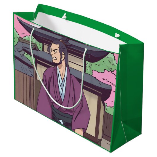 samurai groot cadeauzakje (Achterkant Gekanteld)