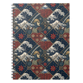 Samurai & Grote Golf Traditioneel Japans Patroon Notitieboek