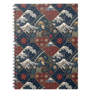 Samurai & Grote Golf Traditioneel Japans Patroon Notitieboek