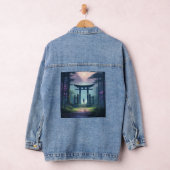 Samurai Guardian: Mystiek bos met Torii-poort Denim Jacket (Hangar)