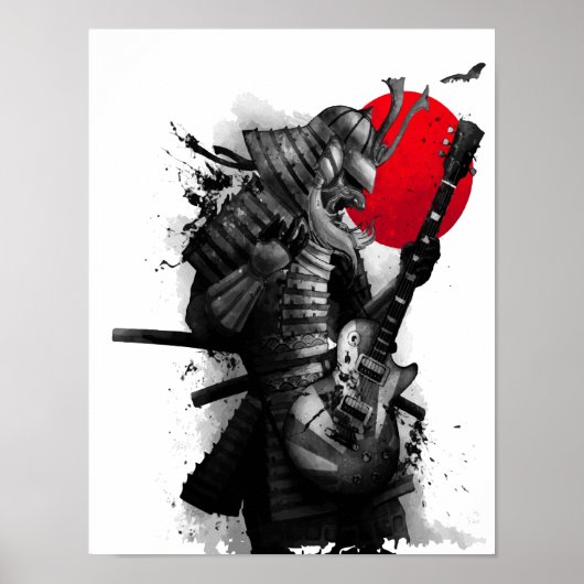 Samurai Guitarist coole poster (Voorkant)