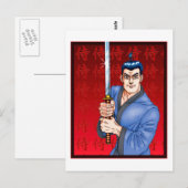 Samurai Guy Briefkaart (Voorkant / Achterkant)