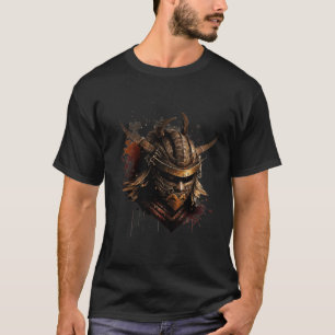 Samurai Helm Krijger Bushido Oni Mask Japanse C T-shirt