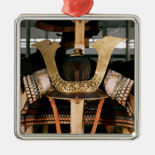 Samurai helm, midden 14e eeuw metalen ornament