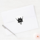 Samurai Helm & Zwaarden Sticker (Envelop)