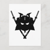 Samurai Helmet & Swords Briefkaart (Voorkant)