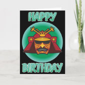 Samurai Helmet Verjaardag Kaart (Voorkant)