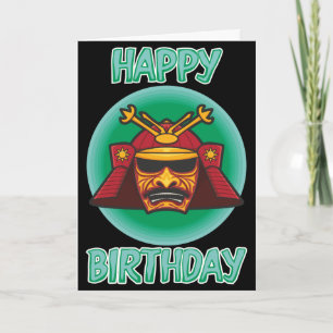 Samurai Helmet Verjaardag Kaart