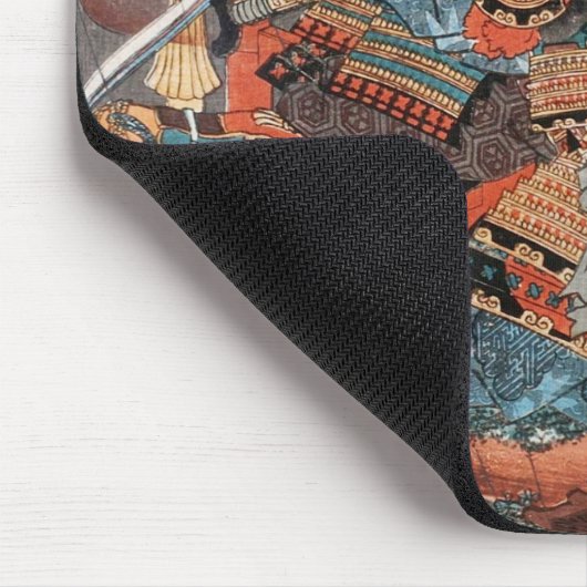 Samurai Hero Minamoto no Yorimitsu: Ukiyo-e Muismat (Hoek)