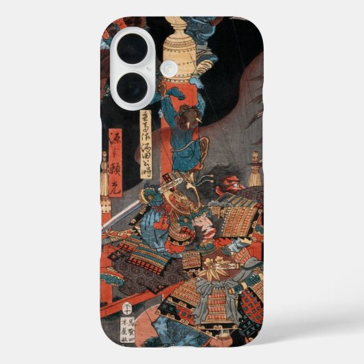 Samurai Hero Yorimitsu: Woodblock Art Case-Mate iPhone Case (Achterkant)