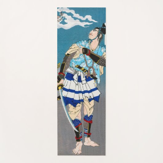 Samurai Holding a Katana, Tsukioka Yoshitoshi Yogamat (Voorkant)