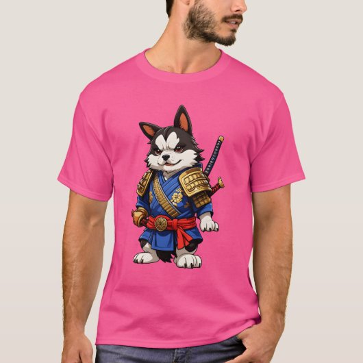 Samurai Hond vriend jongen T-shirt (Voorkant)
