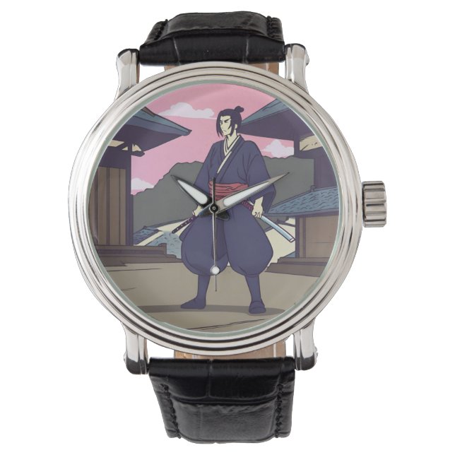 samurai horloge (Voorkant)