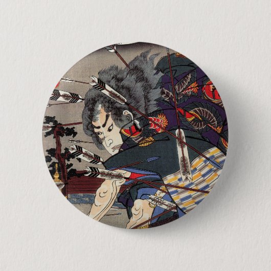 Samurai II Buttonnen Ronde Button 5,7 Cm (Voorkant)