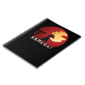 samurai, illustratie Koel ninja effect Notitieboek (Linkerzijde)