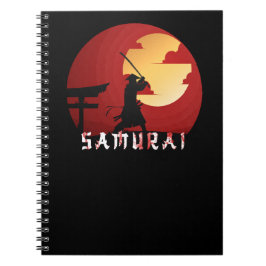 samurai, illustratie Koel ninja effect Notitieboek