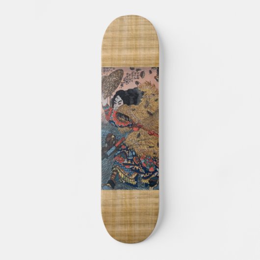 Samurai in Camouflage Skateboard (Voorkant)