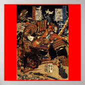 Samurai in Combat, ongeveer 1800's Poster (Voorkant)