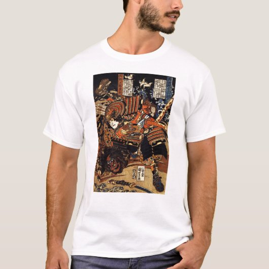Samurai in Combat, ongeveer 1800's T-shirt (Voorkant)