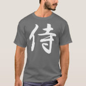 Samurai in de Japanse Kanji T-shirt (Voorkant)
