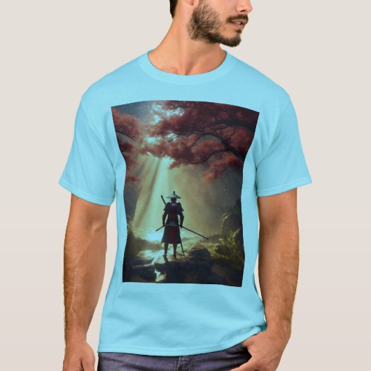 Samurai in de natuur t-shirt (Voorkant)