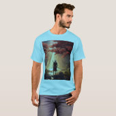 Samurai in de natuur t-shirt (Voorkant volledig)